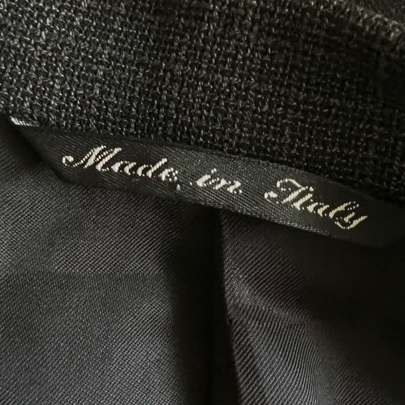 Canali 100% Wool Blazer Men's 52L (US 42L) Made in Italy Dark Gray - Picture 6 of 13